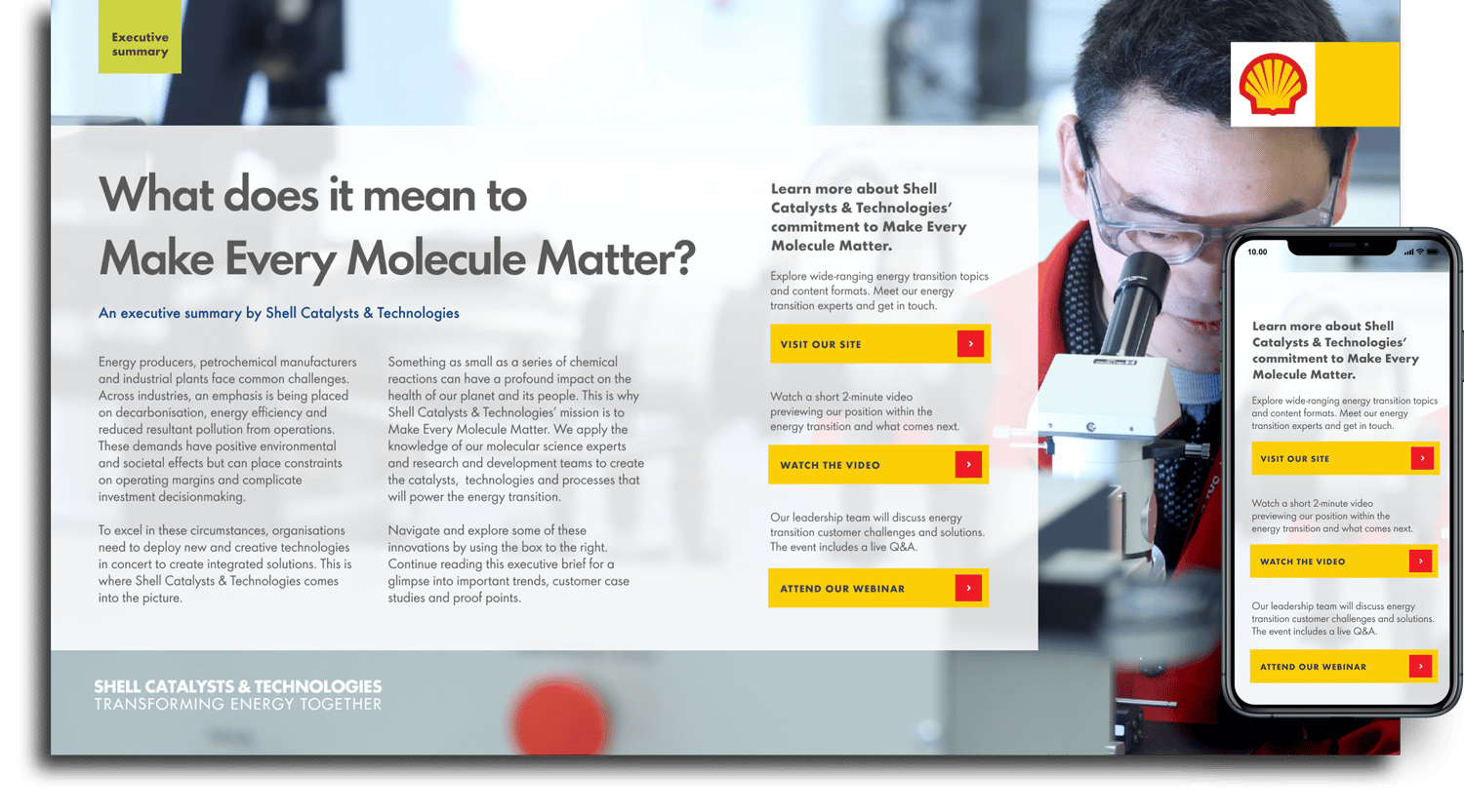 MEMM Executive Summary Shell Catalysts & Technologies